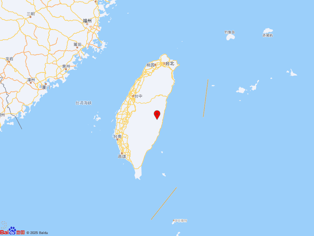 台湾花莲县发生4.1级地震