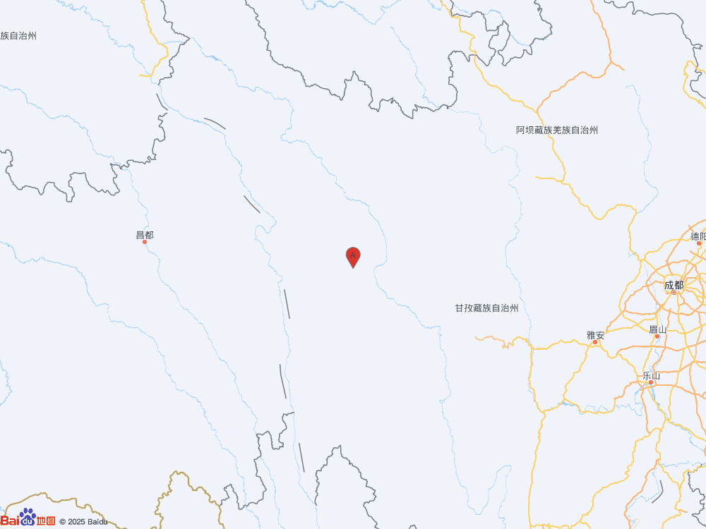 四川甘孜州新龙县发生3.2级地震
