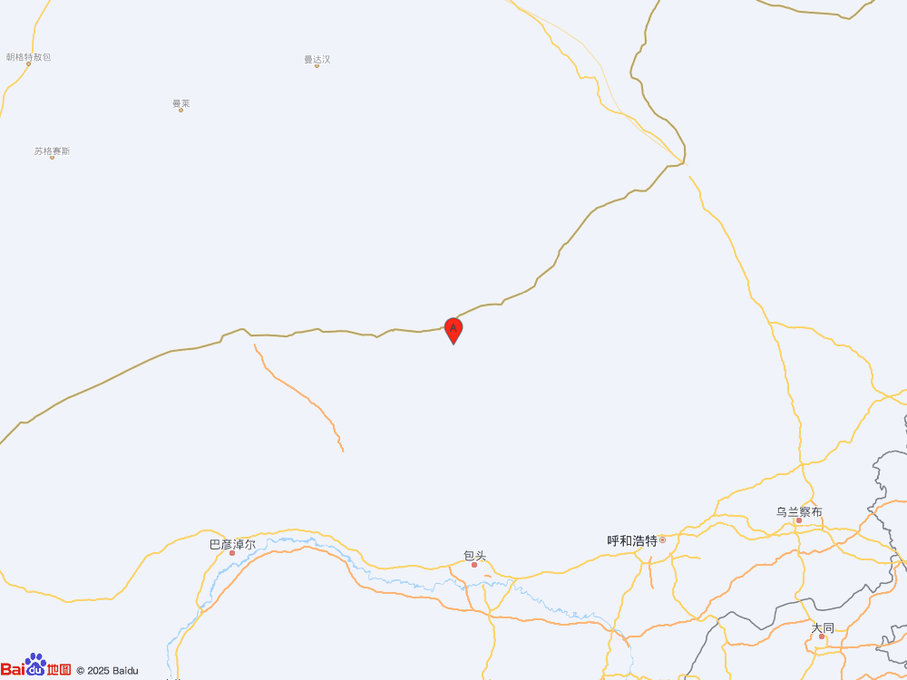 内蒙古包头市达尔罕茂明安联合旗（北纬42.38度，东经109.63度）发生3.3级地震