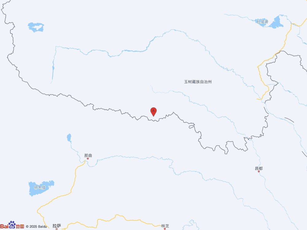 青海玉树州杂多县（北纬32.60度，东经94.02度）发生4级地震