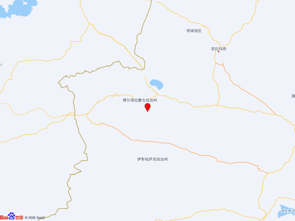 新疆博尔塔拉州精河县（北纬44.29度，东经82.68度）发生4.2级地震